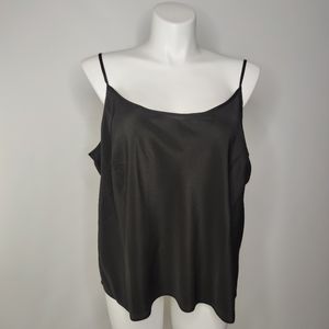 Talbots Women's Top Black Spaghetti Strap Size 24W